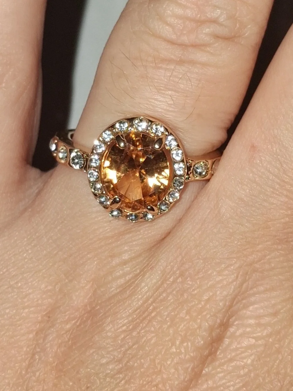 Yellow Gold Citrine Ring